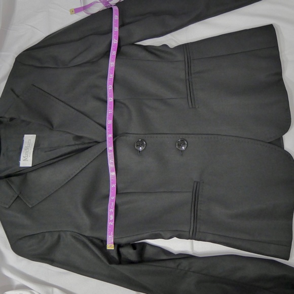 Max Mara Virgin Wool Silk Blended Two Button Blazer - Picture 9 of 10